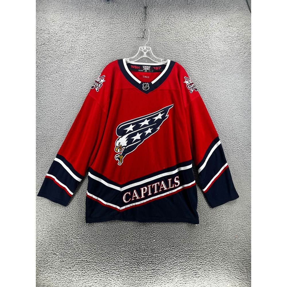 Adidas Washington‎ Capitals Reverse Retro 1.0 Screaming Eagle Jersey Red Mens 54